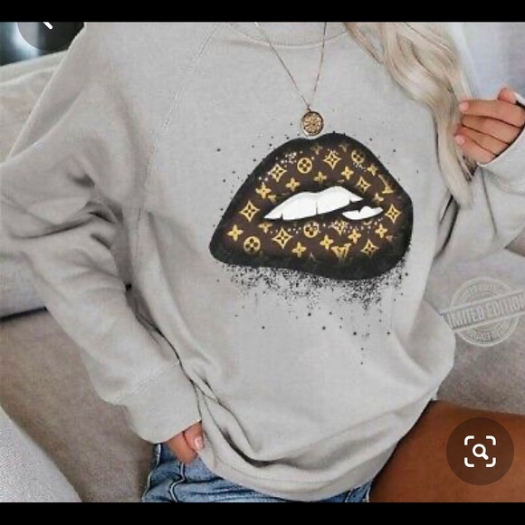 lv lip sweatshirt